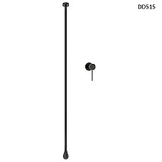 Κρεμαστή μπαταρία ντους σε ματ μαύρο χρώμα για τοποθέτηση στην οροφή – DD515 - Sellzone.bg Κρεμαστή μπαταρία ντους σε ματ μαύρο χρώμα για τοποθέτηση στην οροφή – DD515